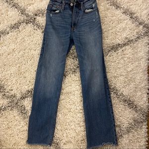 Abercrombie High-Wasted Straight Jeans